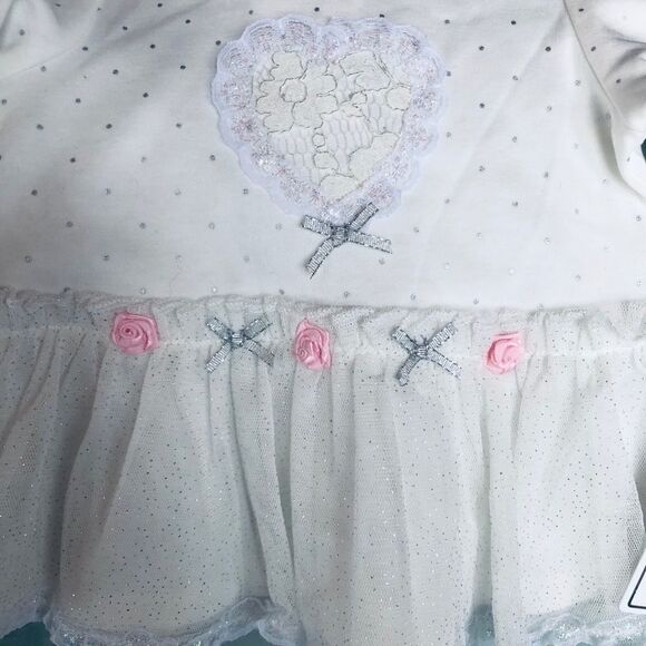 NWT Infant 3M Little Me Soft Luxury Cotton Dress - Picture 2 of 9